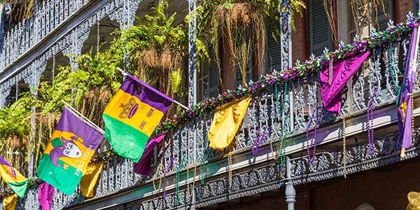 Streets during Mardi Gras