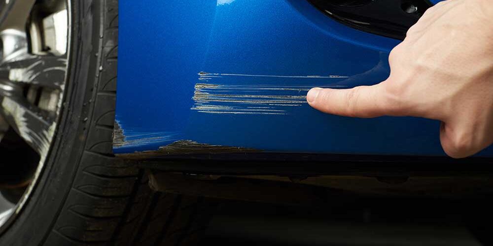 Paint Scuffs on Car Bumper